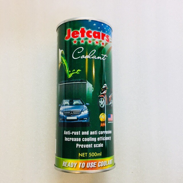 Nước mát xe máy jetcars coolant - 500ml-lon thiếc