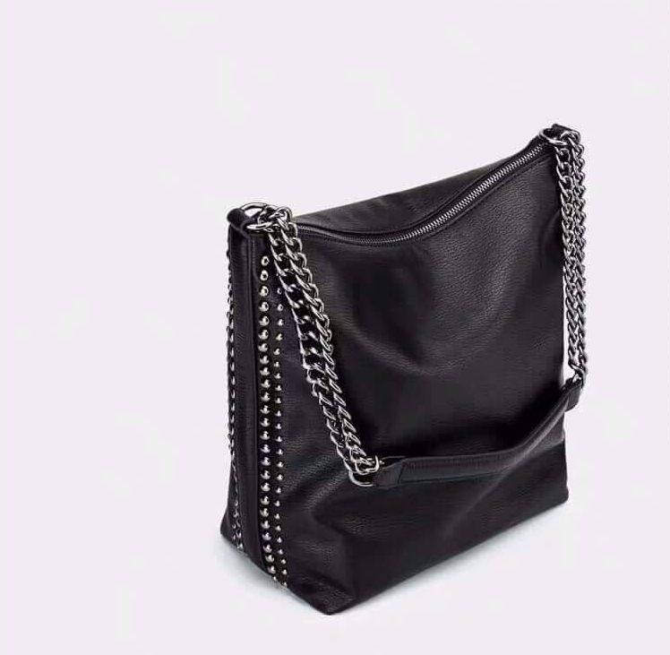 Túi Tote Da Mềm Viền Đinh 3M5