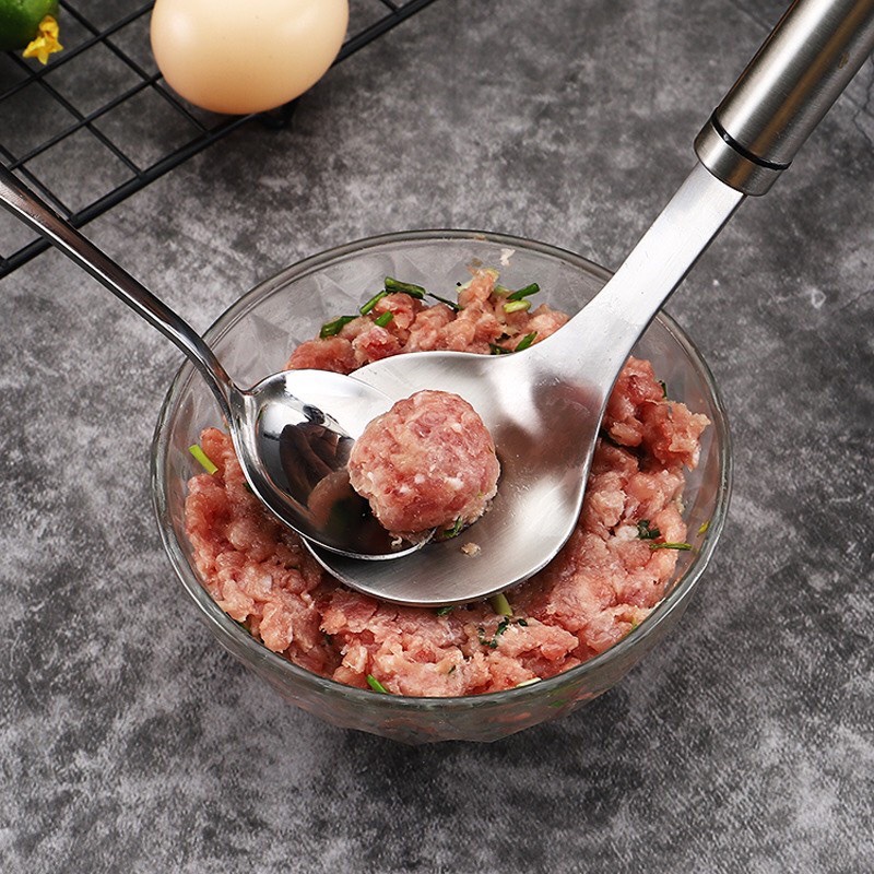 Muôi nặn mọc, chả cả, nặn thịt inox