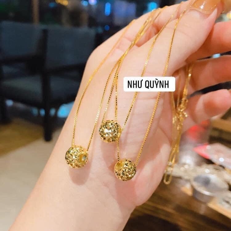 [HCM]Dây chuyền mạ vàng dây chuyền nữ đẹp vàng mặt châu kim tiền kim cương đính đá pha lê dát xoàn sáng lấp lánh lung linh  xinh xinh Trang sức  Gami VD01111963 - đeo làm công sở cực sang chảnh và quý phái CAM KẾT KHÔNG ĐEN