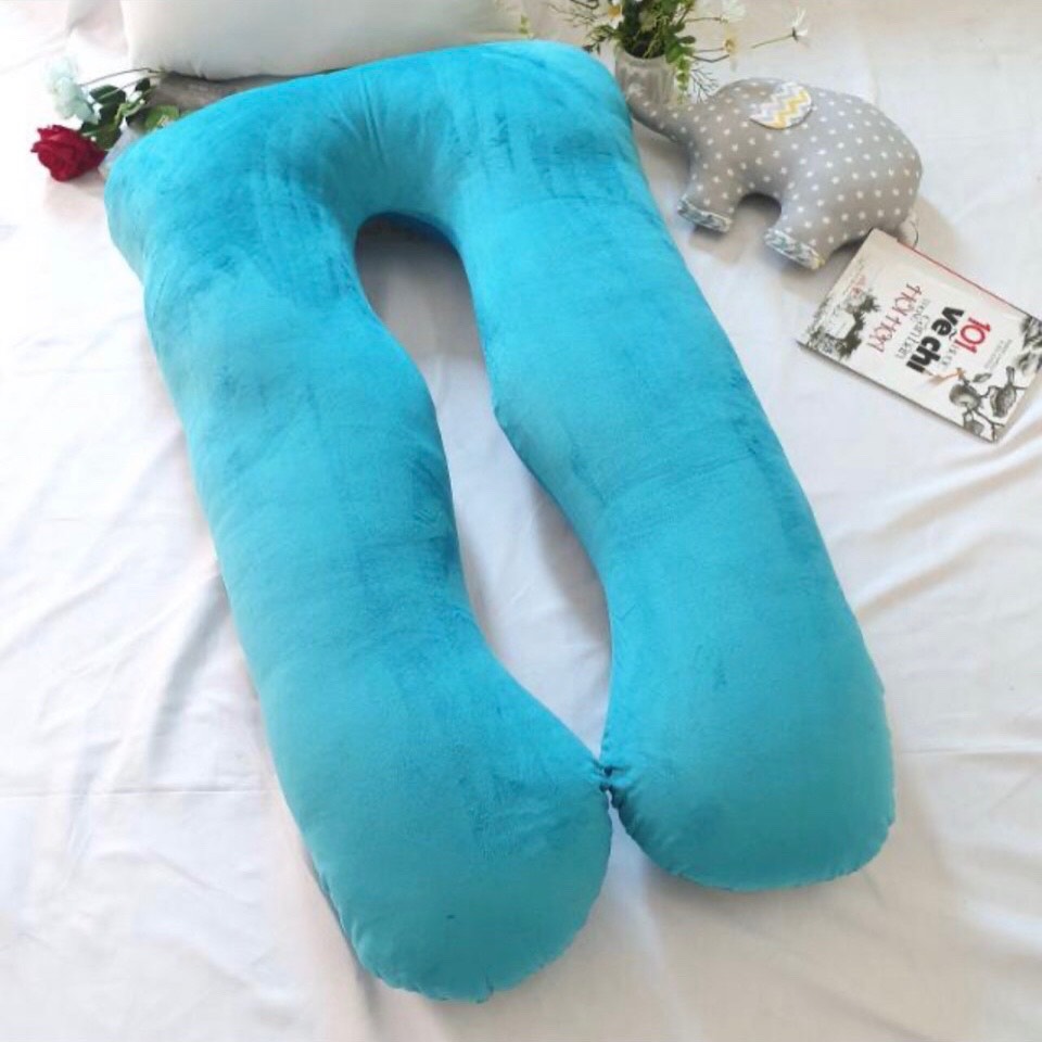 gối ôm bà bầu (vải nỉ nhung,vải cotton)