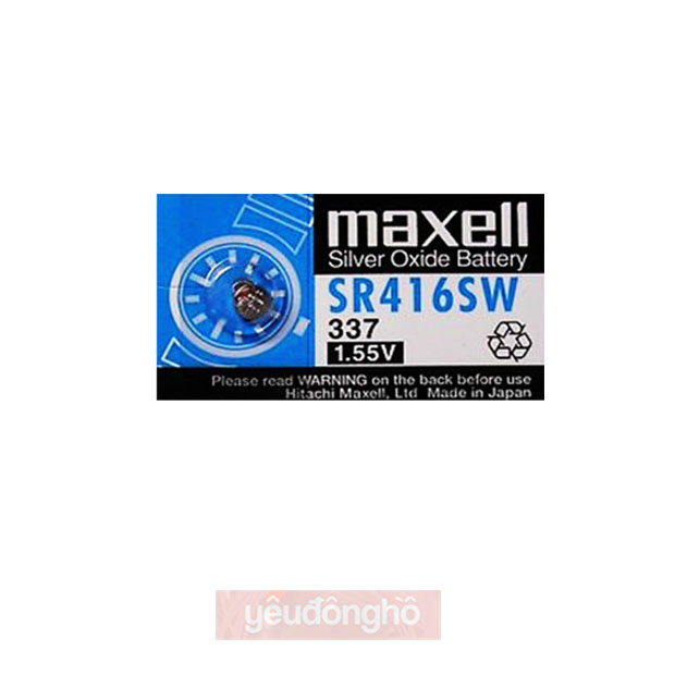 Pin đồng hồ SR416SW SR416 416 337 Maxell chính hãng Vỉ 1 Viên