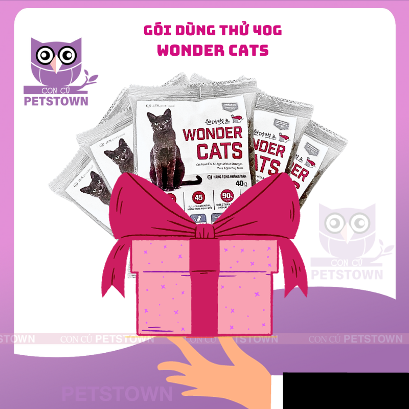 (Sample 40gr) Gói dùng thử Thức ăn hạt dành Cho Mèo nhập khẩu Hàn Quốc