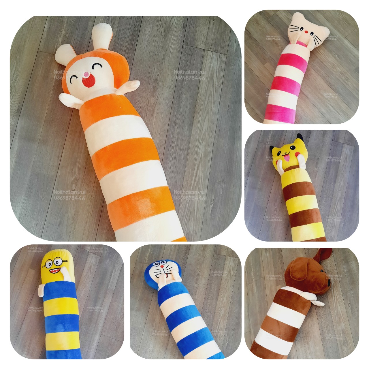 Gối ôm hình thú cho bé 55cm
