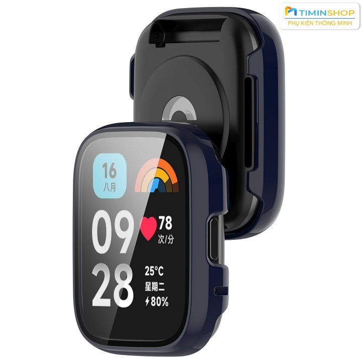 Ốp cho Xiaomi Redmi Watch 3 Active 46mm - Chất PC + kính cường lực (OCLMI3A)