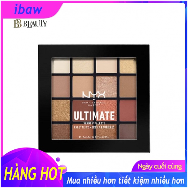 Nyx ultimate shadow palette 16 colors eye-03 warm neutrals