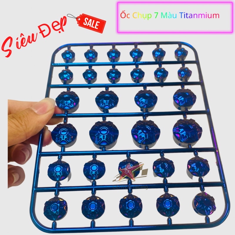 NamBiker - Chụp ốc 7 màu Titan ( 1 vỉ - 30 cái )