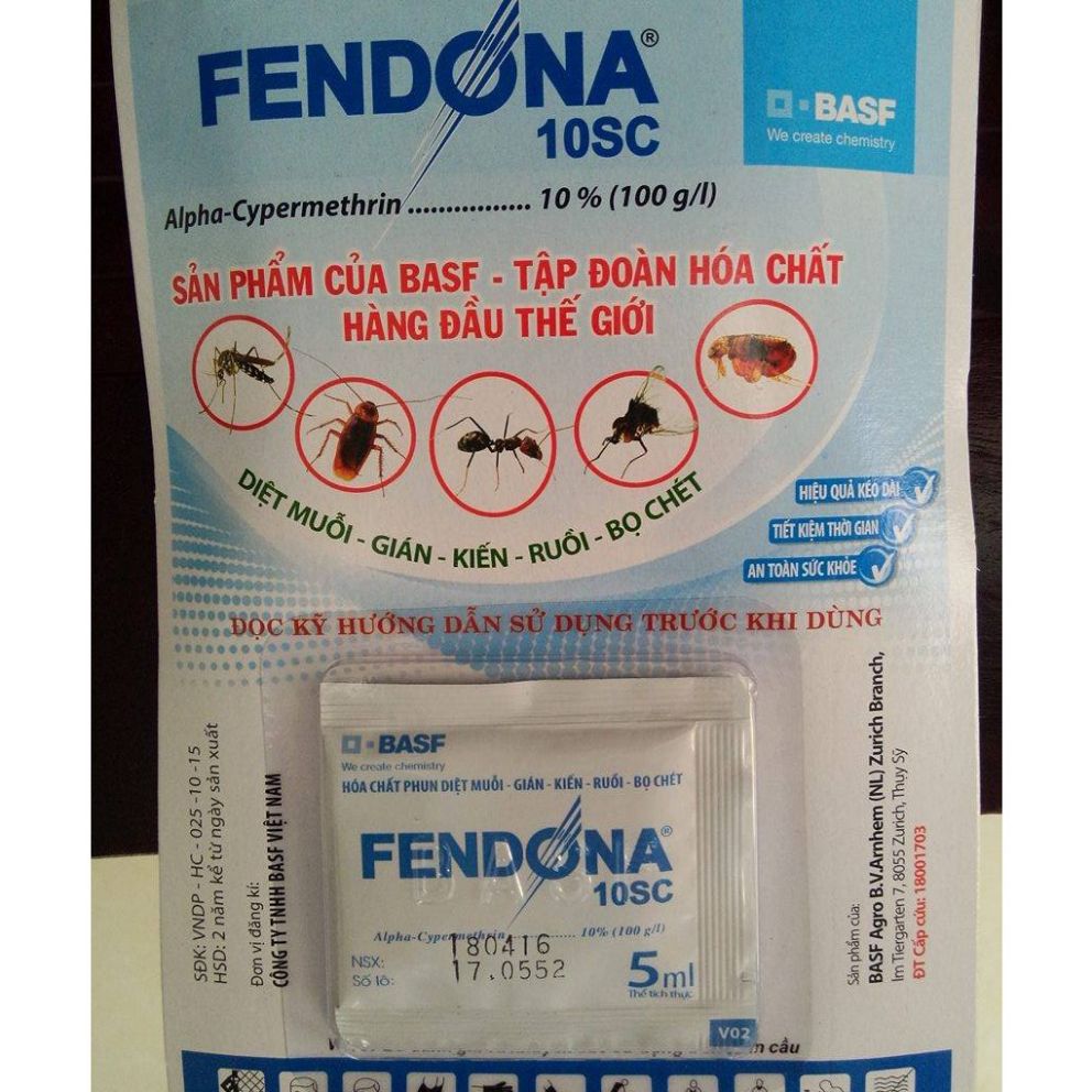 Fendona diệt muỗi, côn trùng 5ml