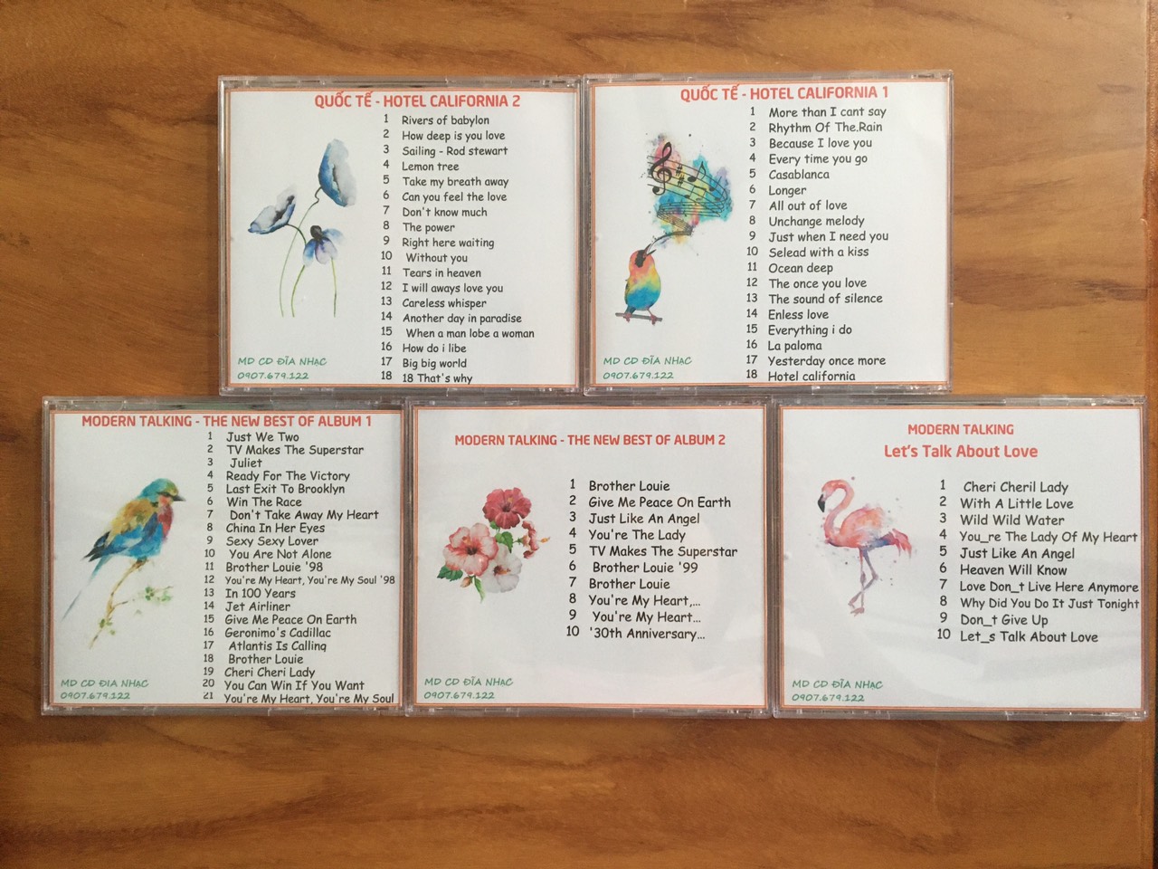 [MDCD] BỘ 6 ĐĨA CD TỰ CHỌN