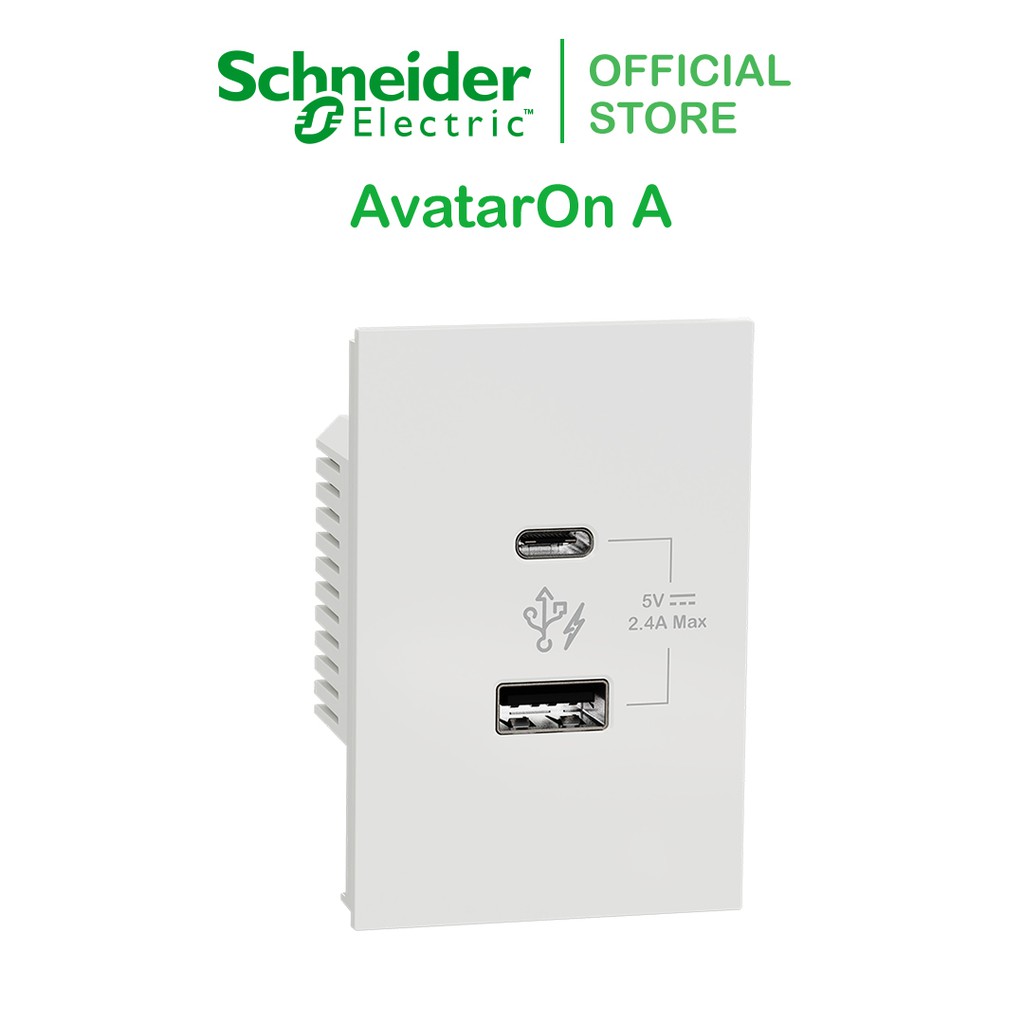 Ổ Sạc Usb Schneider