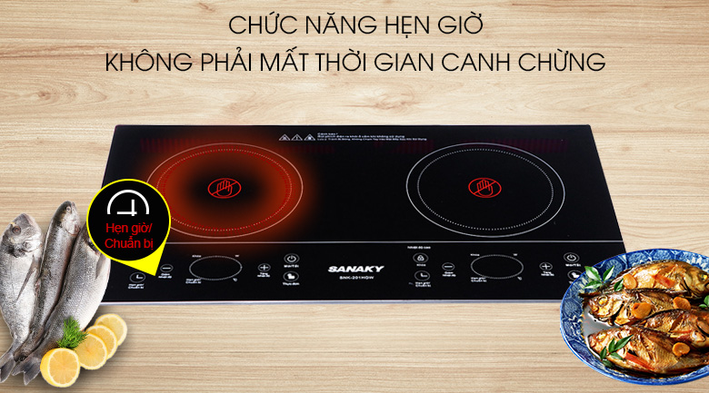 Bếp hồng ngoại đôi Sanaky SNK-201HGW