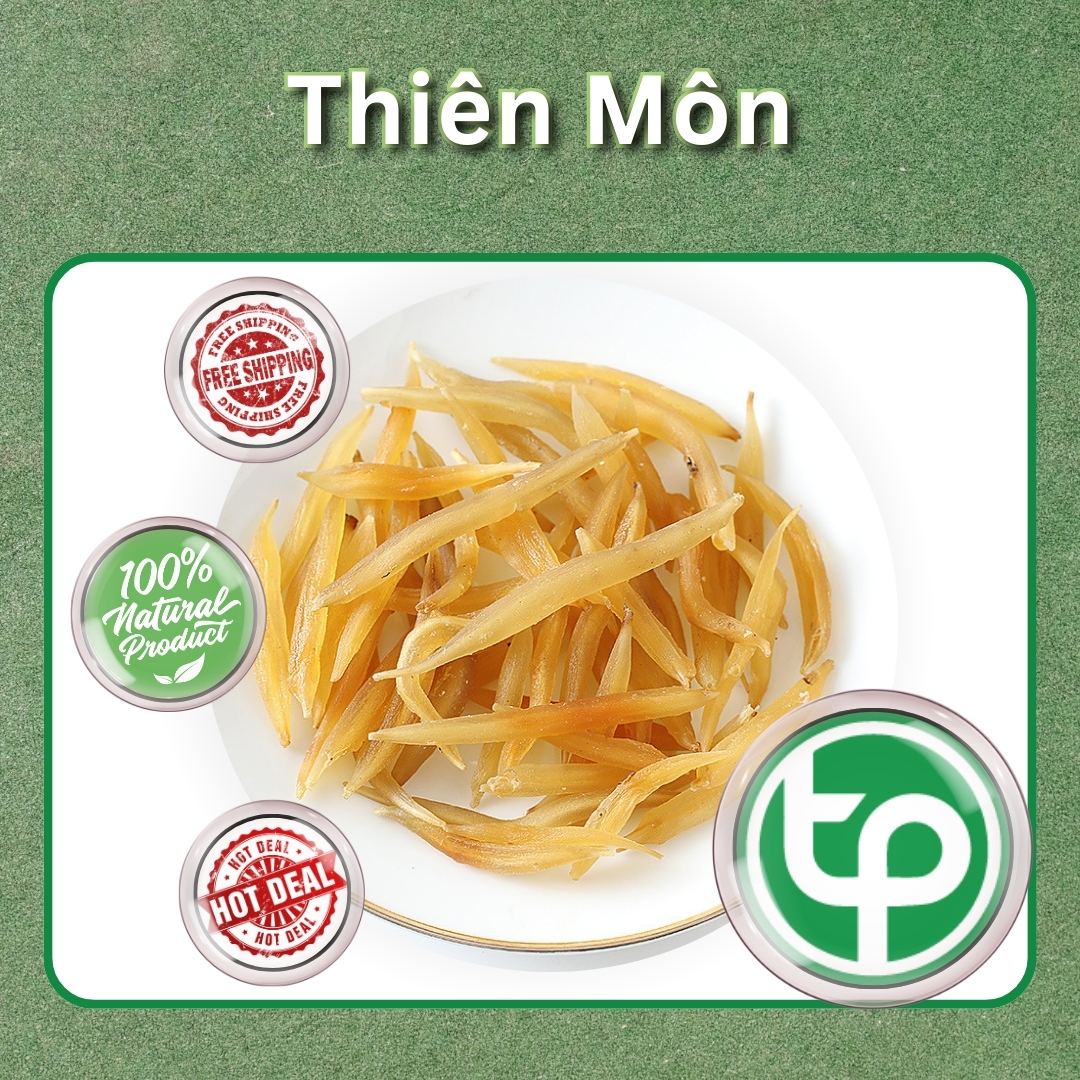 [Hàng mới về] Thiên môn đông khô 500g - Tấn Phát - Chuyên dùng để hỗ trợ người bị đái tháo đường