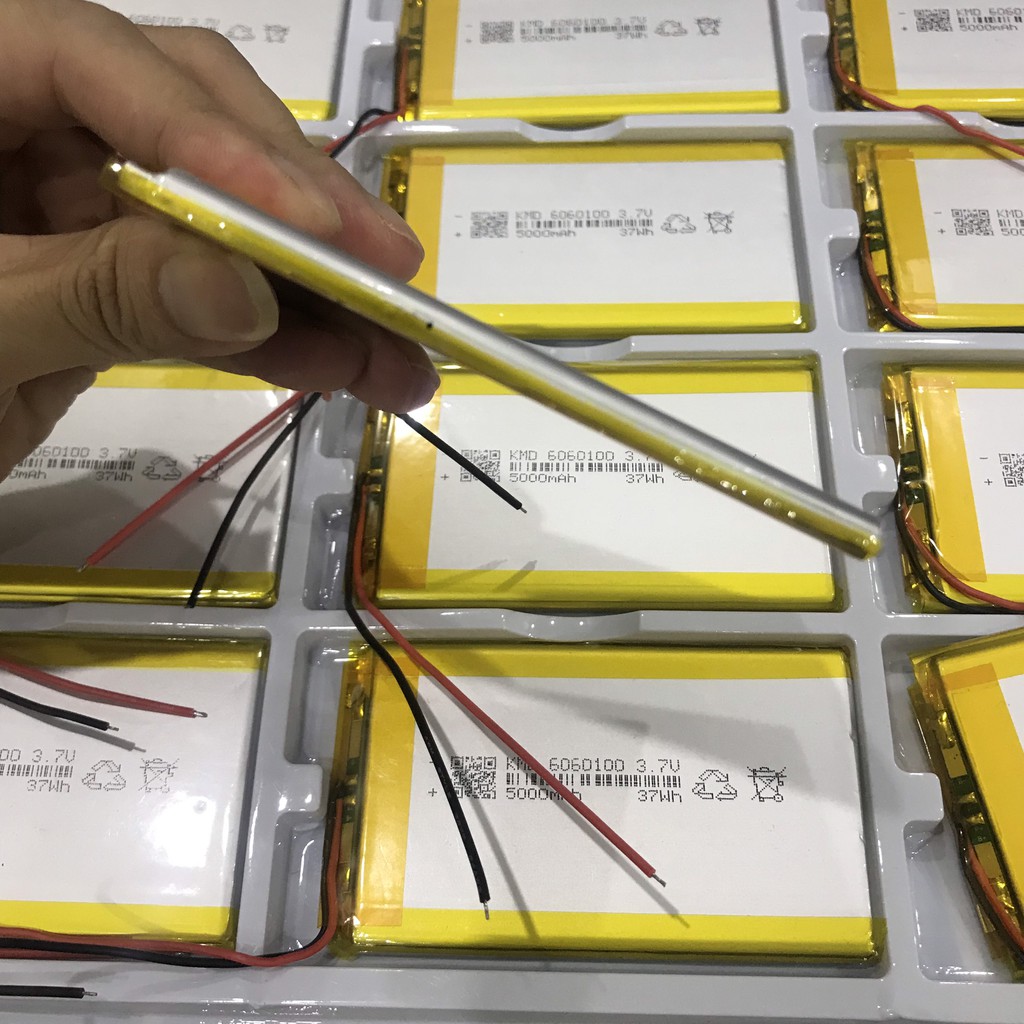 Pin Lithium- Polymer 6060100- 5000Mah Mới  Chuẩn Dung Lượng