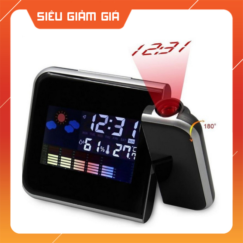 Giảm 47 %】 Đồng Hồ Điện Tử Để Bàn Với Đèn LED Đa Chức Năng: Thời Gian,  Lịch, Báo Thức, Nhiệt Độ