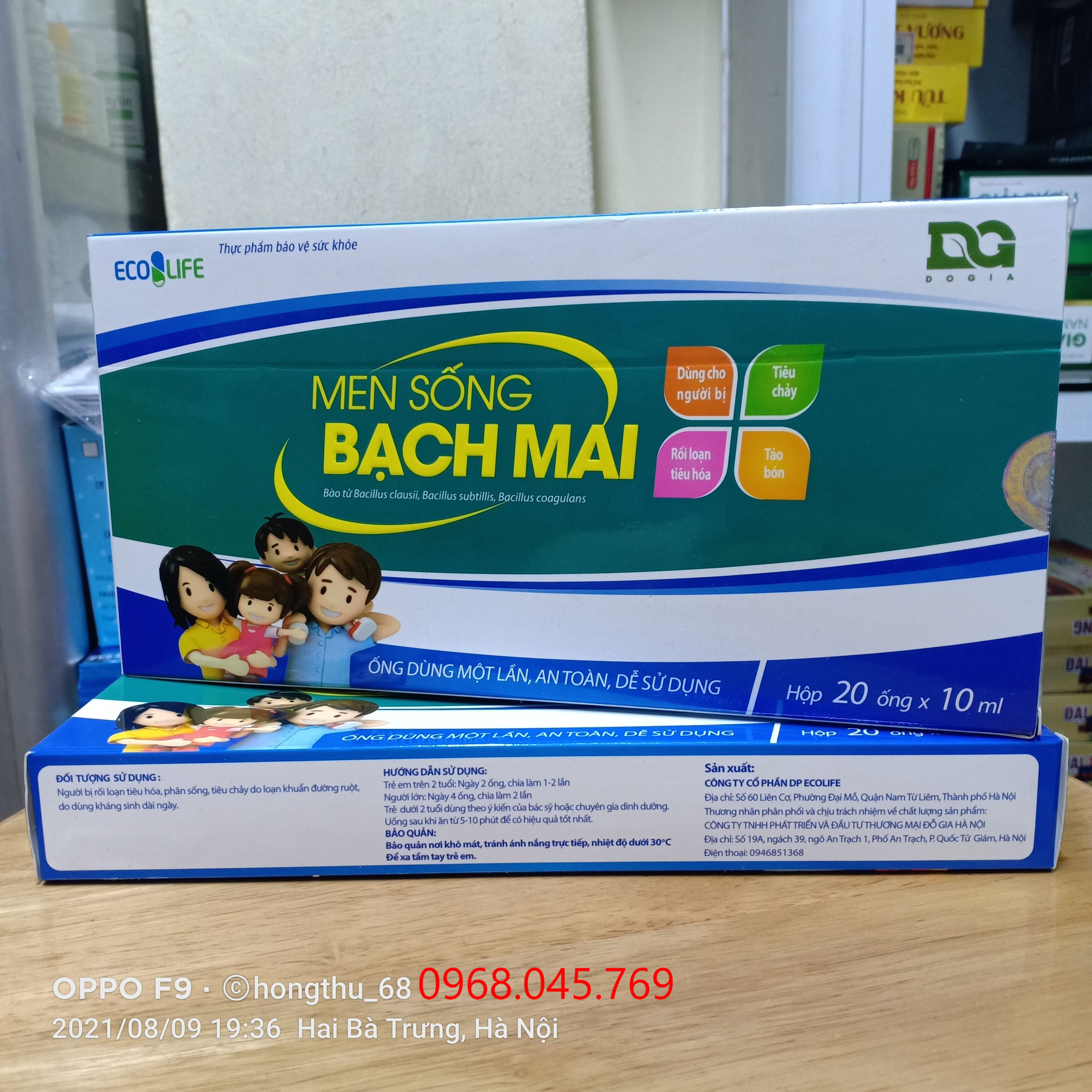 Men sống Bạch Mai - Hộp 20 ống