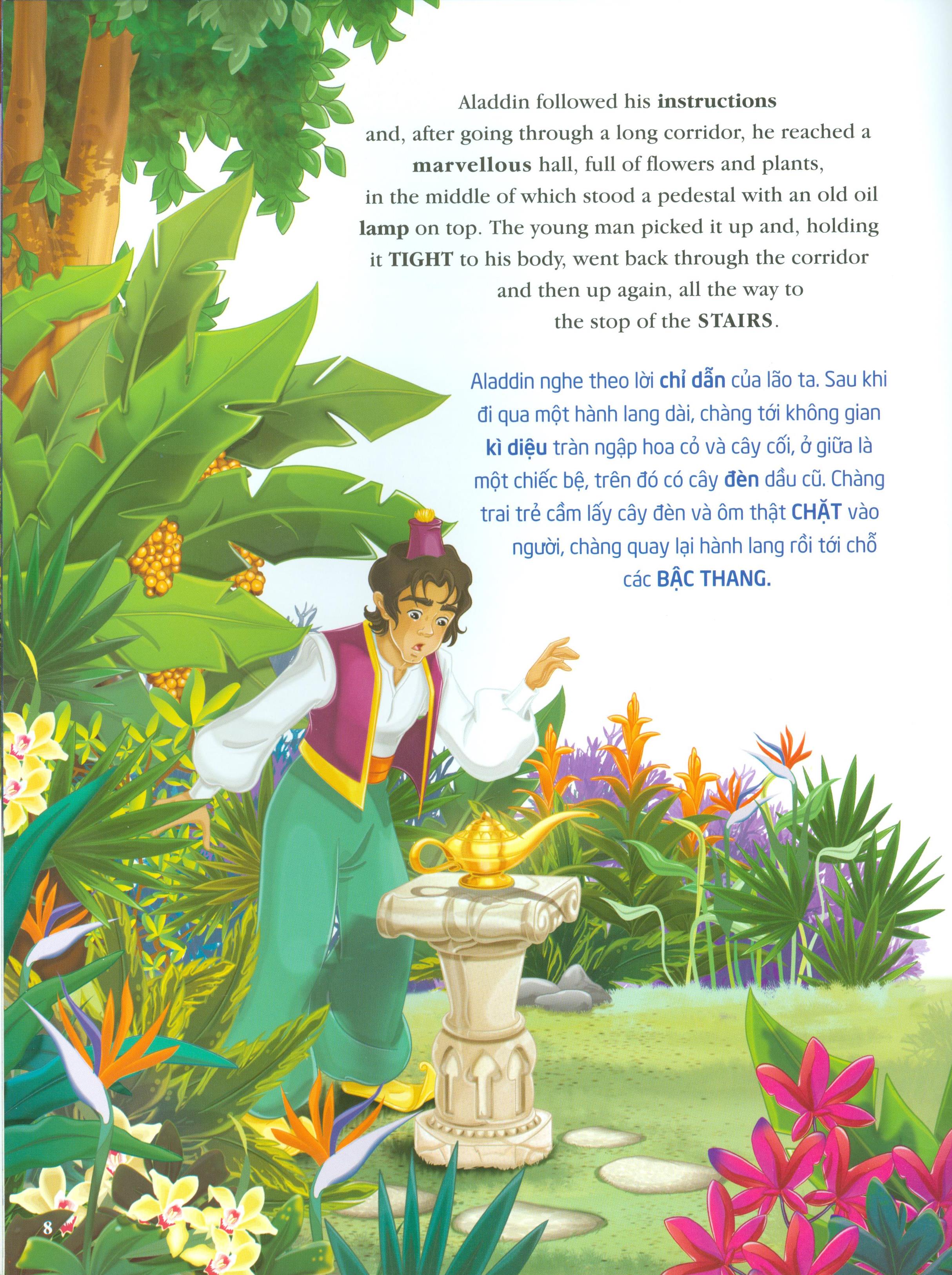 Aladdin Và Cây Đèn Thần (Song Ngữ Anh - Việt)