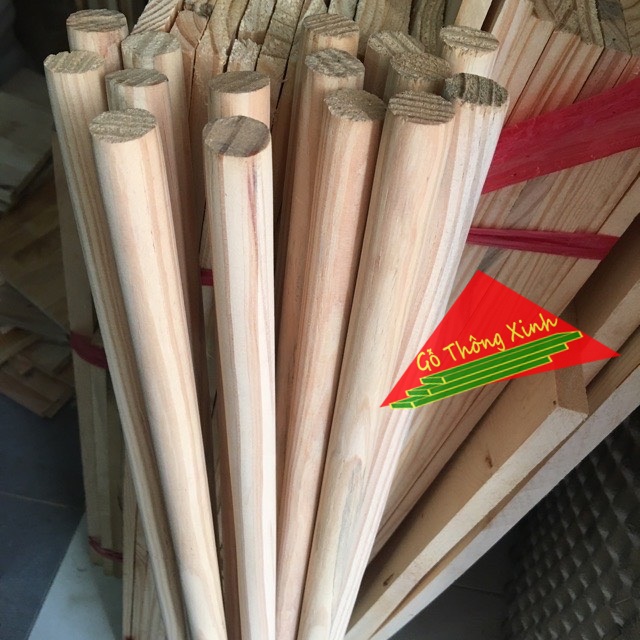 [HCM]Thanh gỗ tròn dài 50cm đường kính 2cm