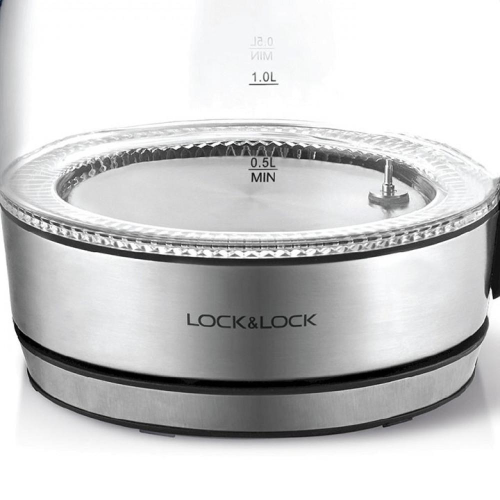 Ấm siêu tốc Lock&Lock 1.8L thuỷ tinh EJK341 nhiệt độ