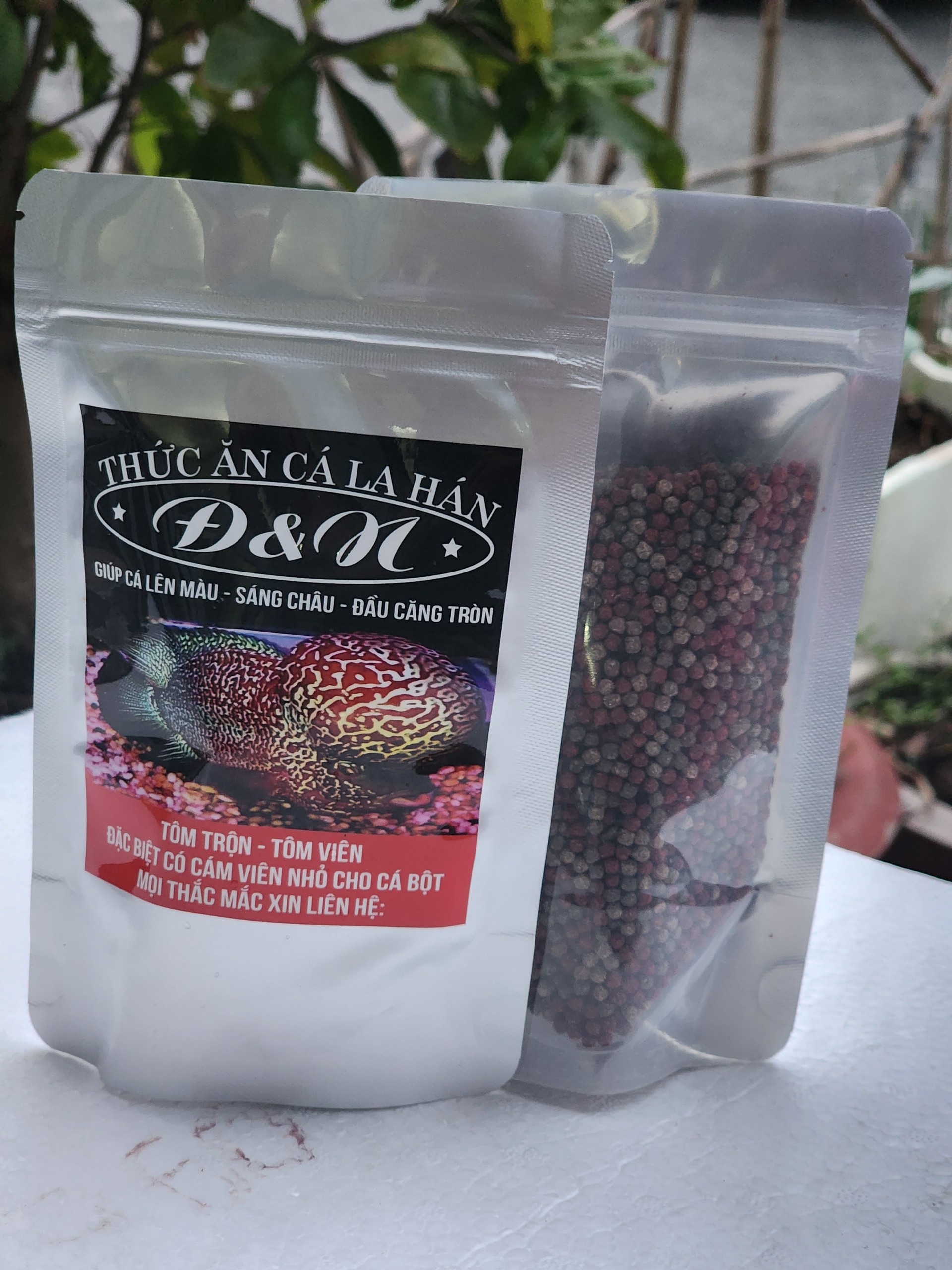 Công Thức Độc Quyền  - Cám Cá La Hán Đ&N (Hạt Lớn)-  Gói 100g