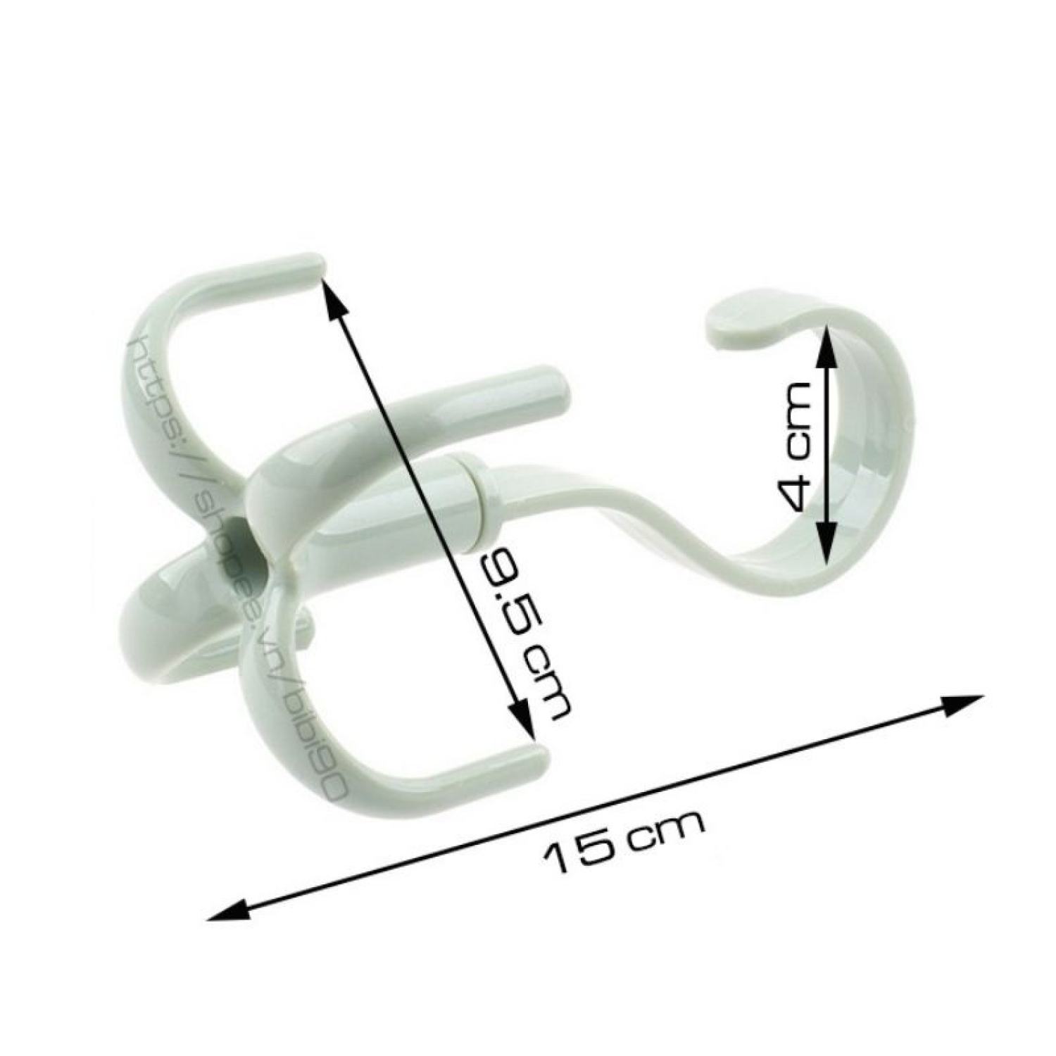 Móc treo đồ 4 chấu xoay 360 độ hình móc câu (MT4C)