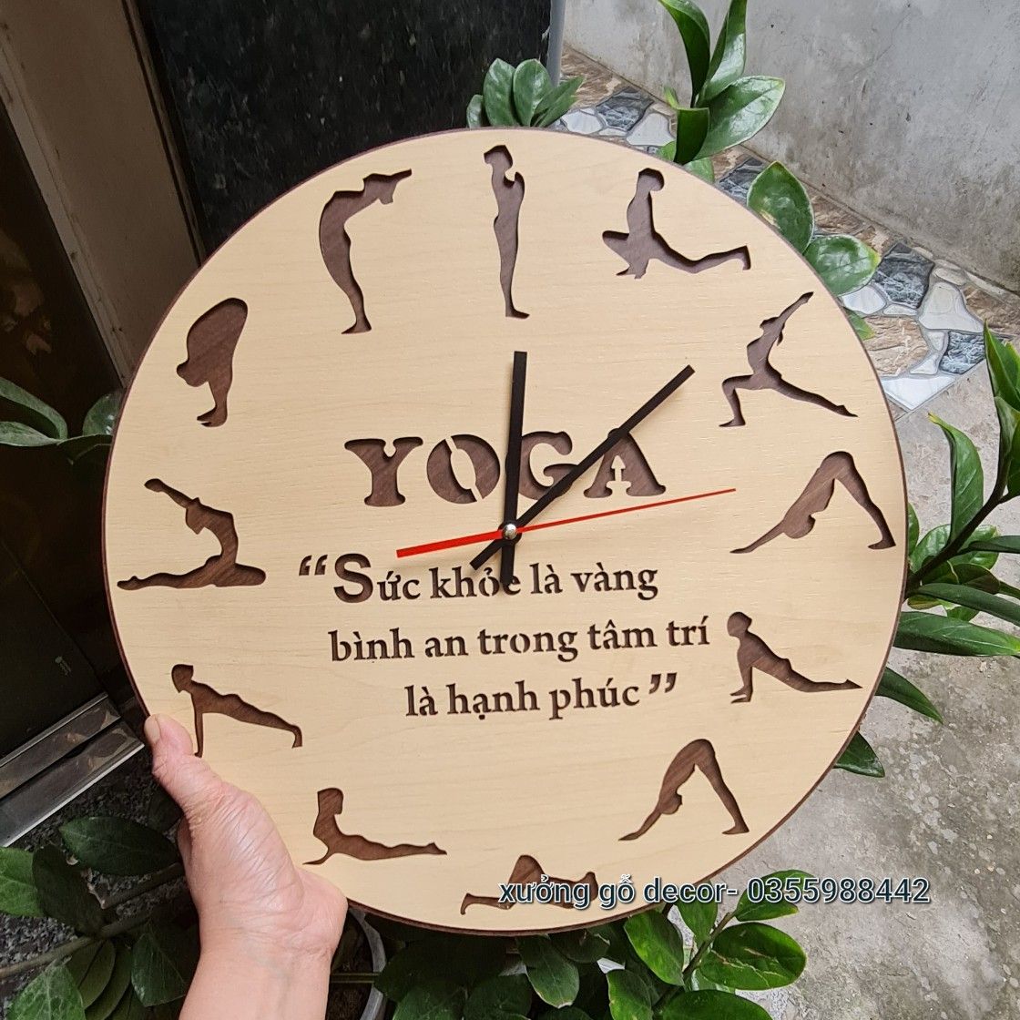 Đồng Hồ Yoga Treo Tường Độc Đáo