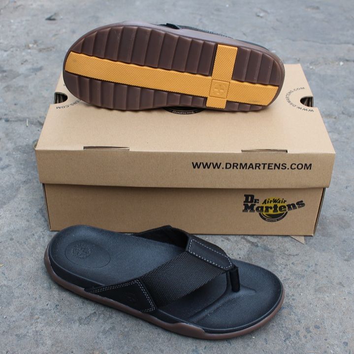 Dép da nam da bò dr martens (DR.K02)