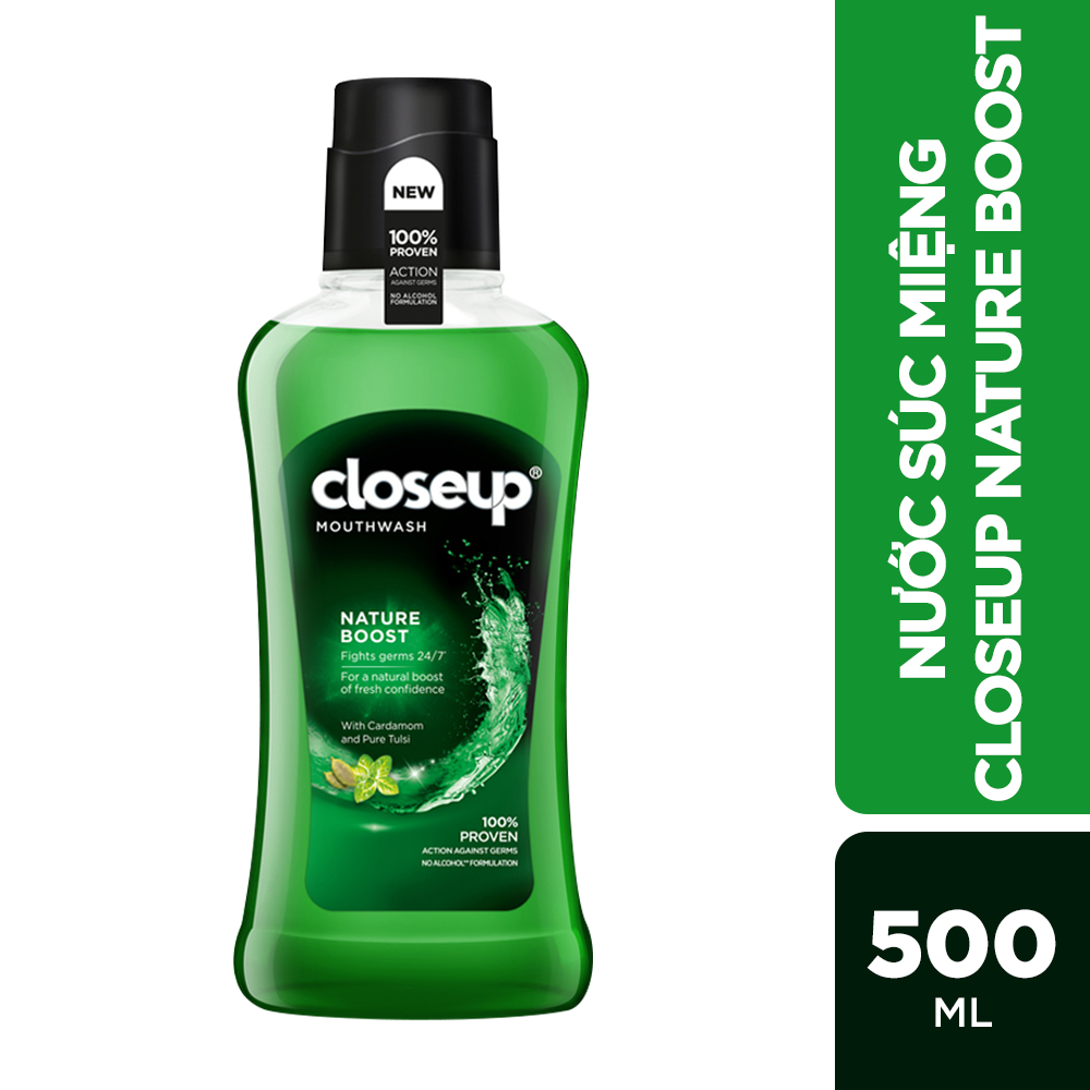 Combo 2 nước súc miệng CloseUp Nature Boost (500mlx2)