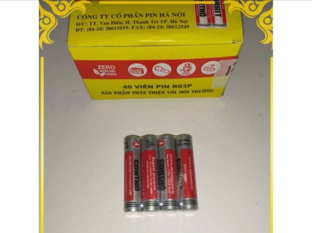 1hộp 40 pin tiểu  con thỏ AAA 1,5V [ pin đũa ]
