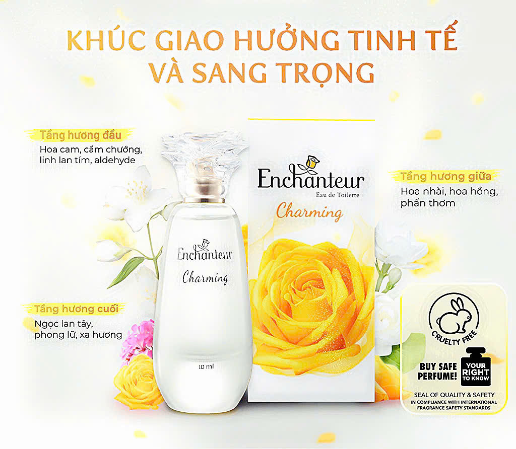 Enchanteur Charming Perfume 10ml – Seductive Feminine Fragrance, Long-Lasting Scent