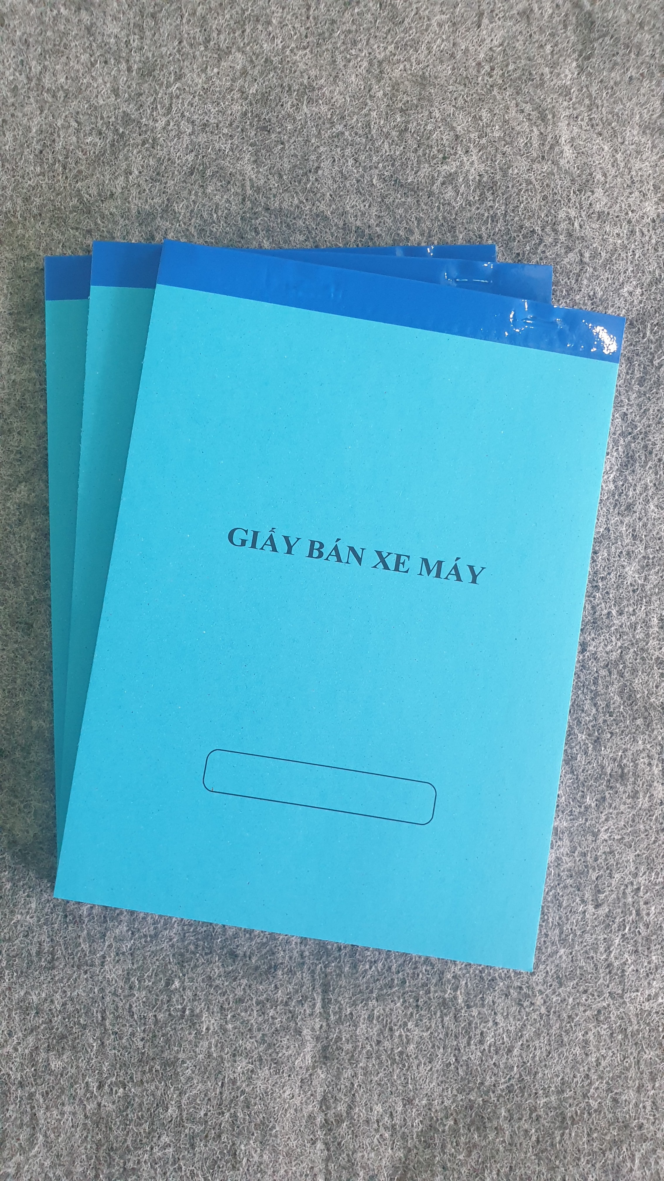 Giấy mua bán xe máy (03 quyển)