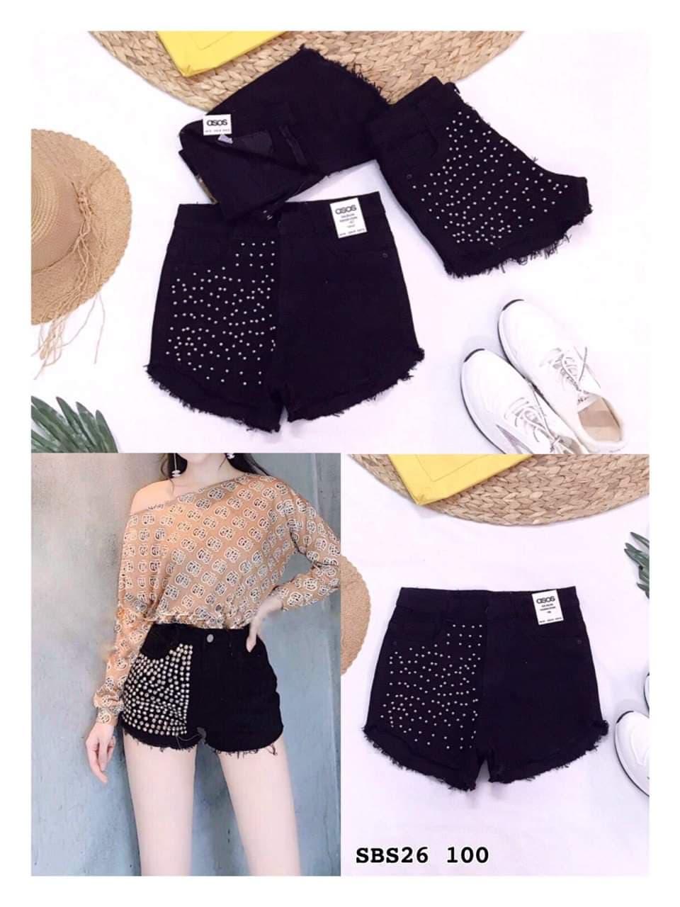 Bigsize  - Quần short lụa cườm Chất lụa cao cấp  siêu siêu co giãn  cạp cao . Bigsize 33-38 - Mã sbs33-38