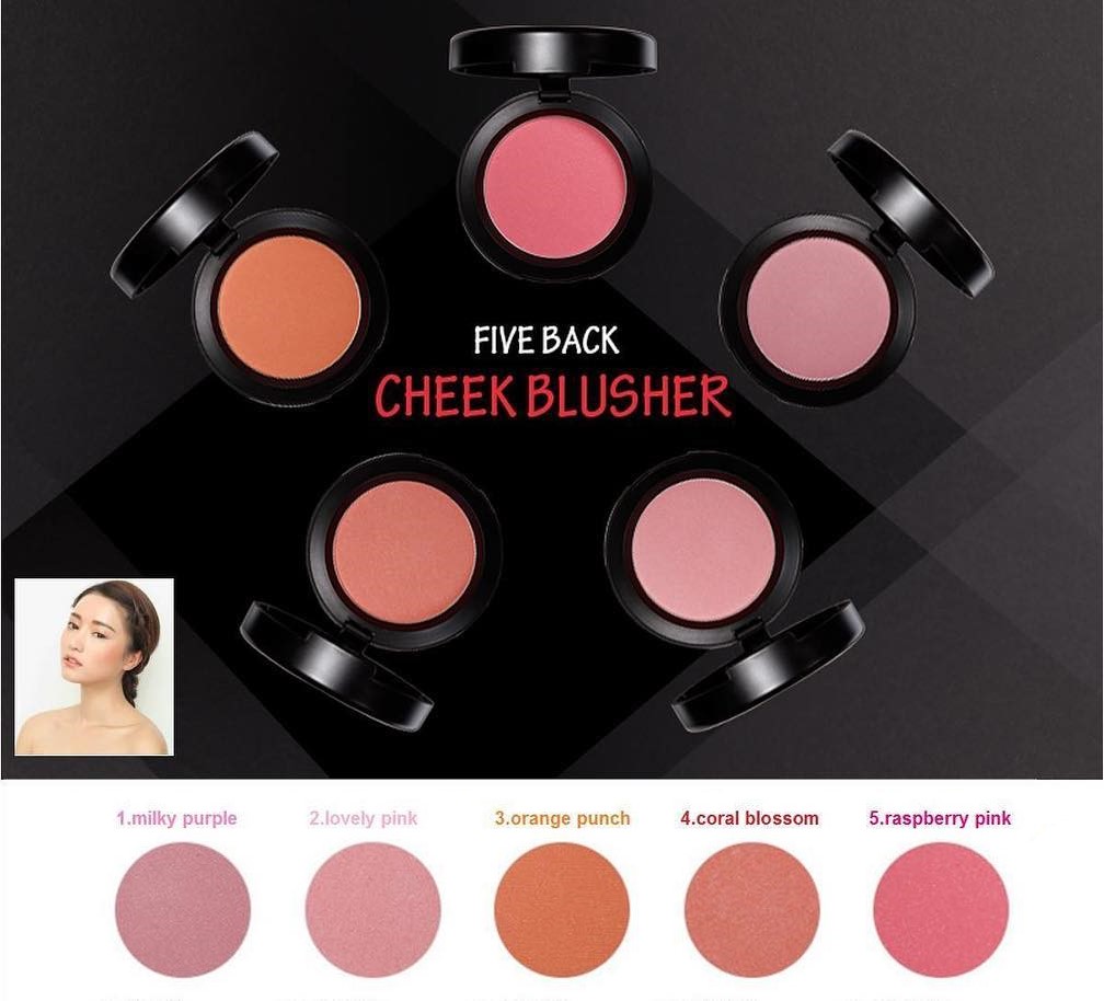 [Hoàn tiền 20%] Thanh lý  Phấn má hồng Hàn Quốc Five Back Blusher 5g