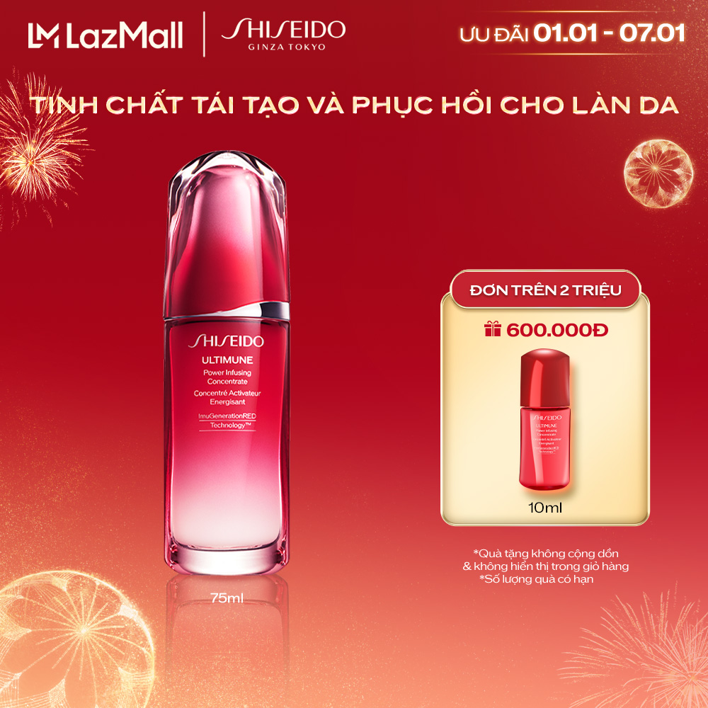 [VC 20% DUY NHẤT LIVESTREAM 11H] - Tinh chất dưỡng da Shiseido Ultimune Power Infusing Concentrate 75ml