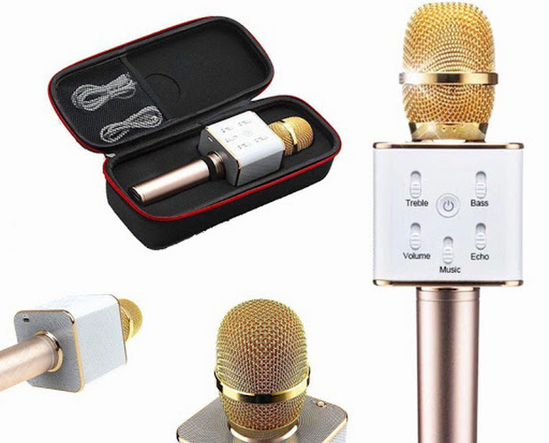 Micro Q7 Micro Bluetooth Karaoke Q7 Có Sạc Dự Phòng Chính Hãng