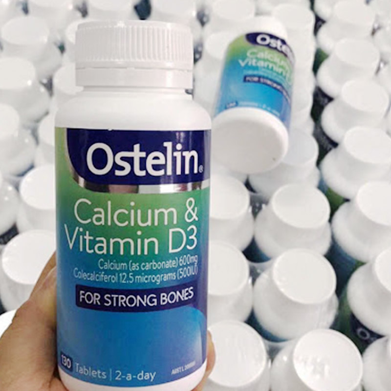 Ostelin Calcium & Vitamin D3- Canxi cho bà bầu 130 viên mẫu mới