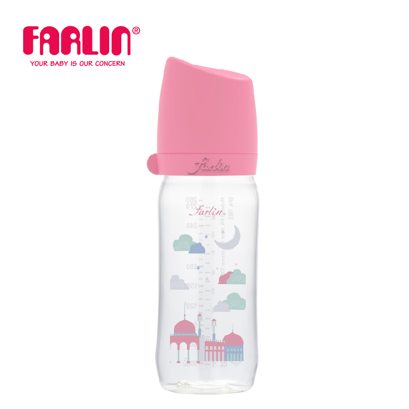 Bình Sữa Nhựa Cổ Rộng Mẫu Mới FARLIN -280ml
