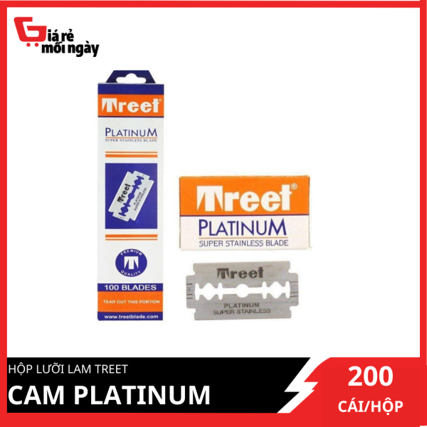 [HCM]Hộp lưỡi lam Treet Cam Platinum (200 lưỡi/hộp)