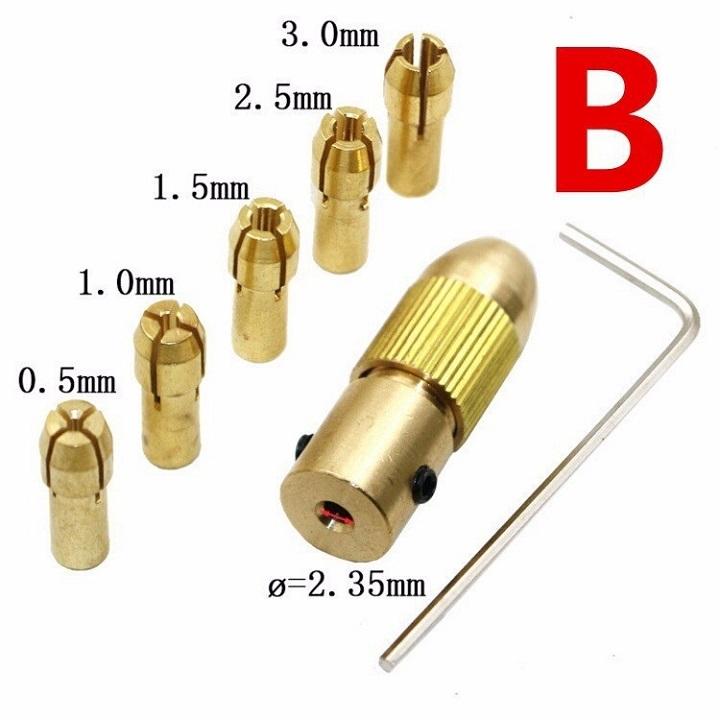 Bộ 5 Đầu Kẹp Mũi Khoan Mini