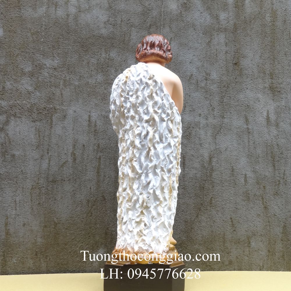 Tượng Thánh Gioan Baotixita (Gioan Tẩy Giả, Gioan Tiền Hô) 50cm composite