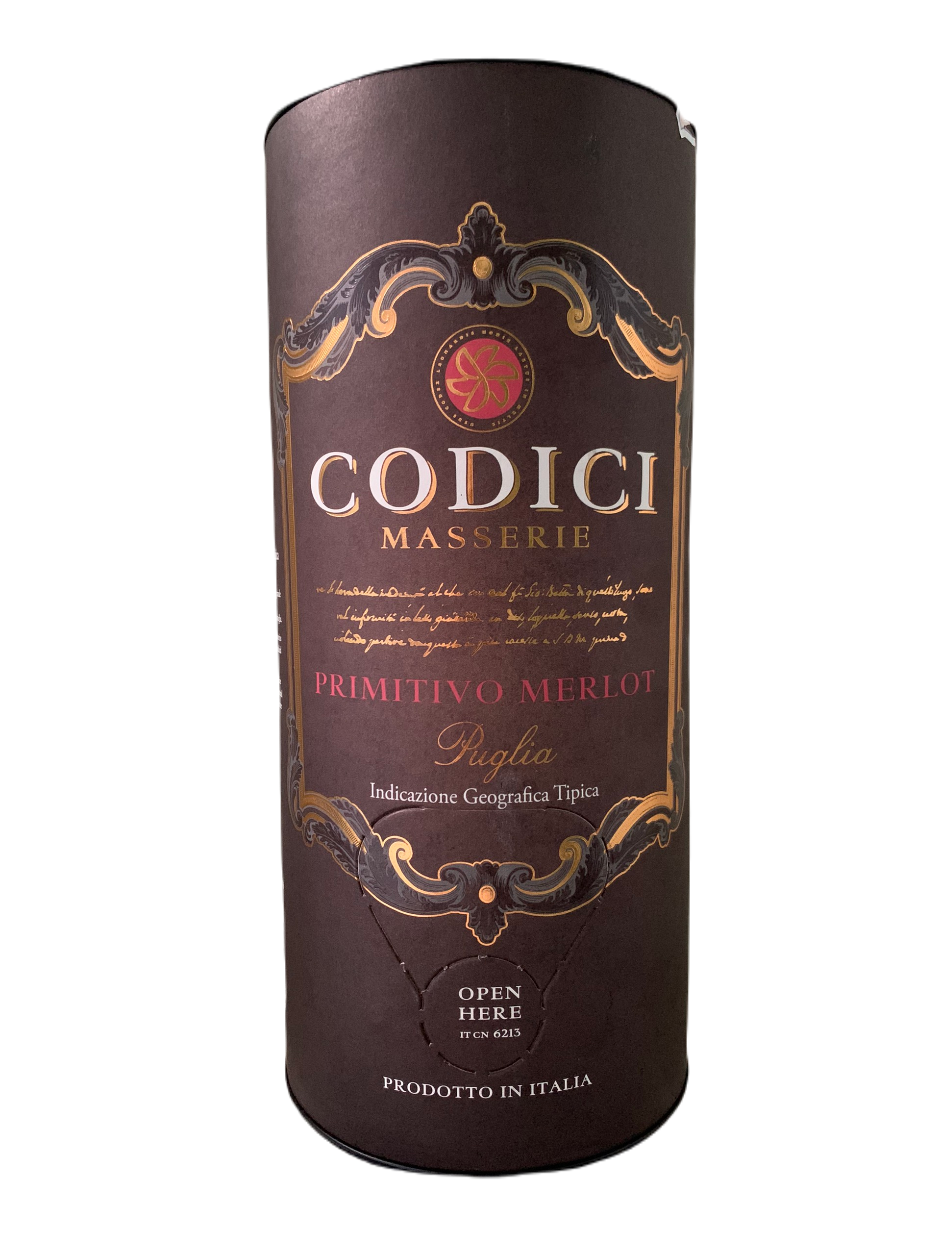 Vang Bịch Ý Codici Masserie Primitivo Merlot 3L Nhập Khẩu