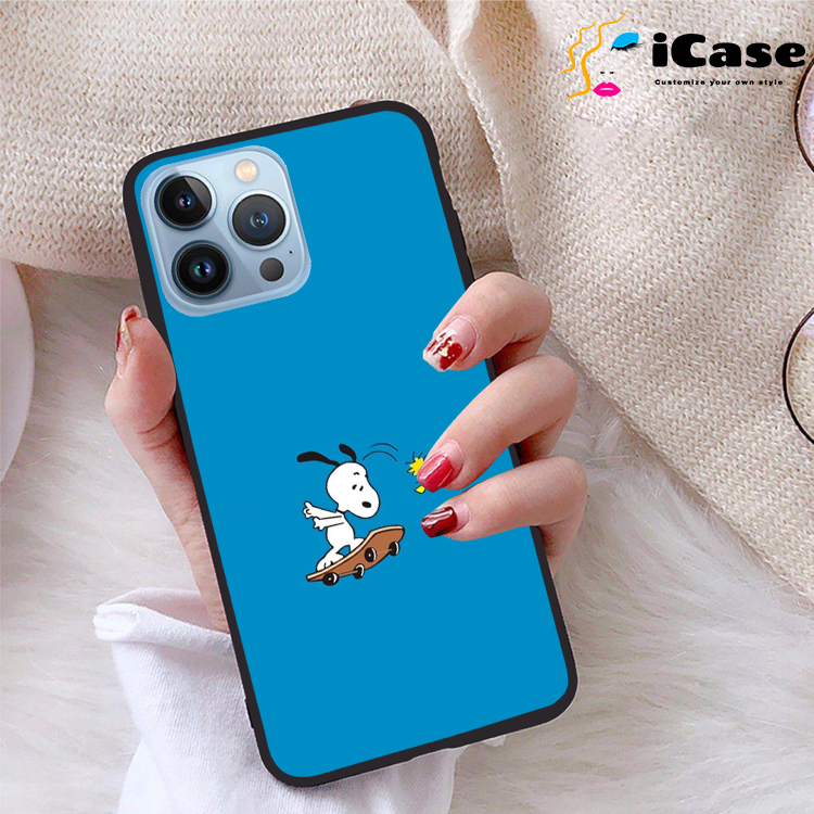 Ốp lưng iPhone 13 Pro Max viền dẻo TPU BST Snopy