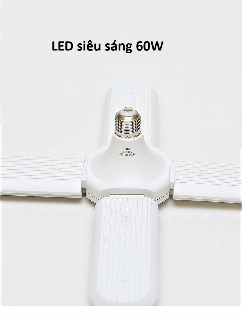 Đèn led 4 cánh 60w siêu sáng