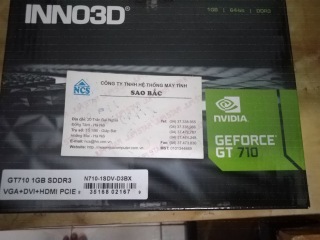 Card màn hình Inno3D Geforce GT 710 1GB 1GB GDDR3, VGA + DVI +HDMI thumbnail