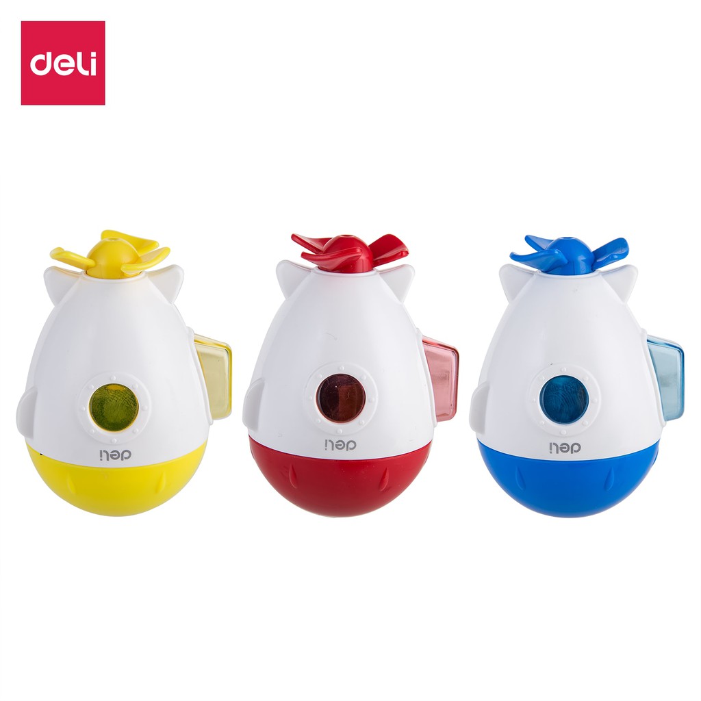 [HCM]Gọt chì mini Deli 528 / ER00701 - Hình giày patin / tên lửa - Xanh dương/Đỏ/Vàng