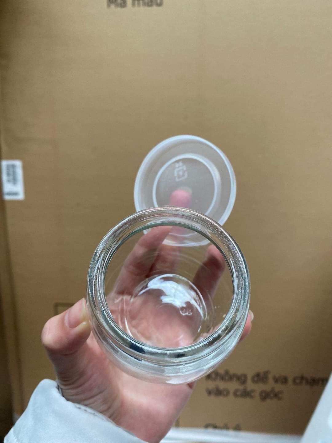 Hũ thủy tinh 200ml có nắp đậy