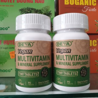 [03 2023]Viên Tăng sức đề kháng, bổ sung vitamin và khoáng chất Vegan Multivitamin 90 Viên - Vitamin tổng hợp dành cho người ăn CHAY - Mẫu Mới thumbnail