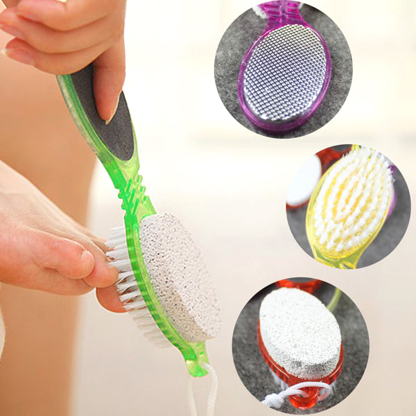 Tree scrub 4 in 1 more convenient-tooling scrub brush soft wool, stone grinding heel exfoliating, sanded-Kivo