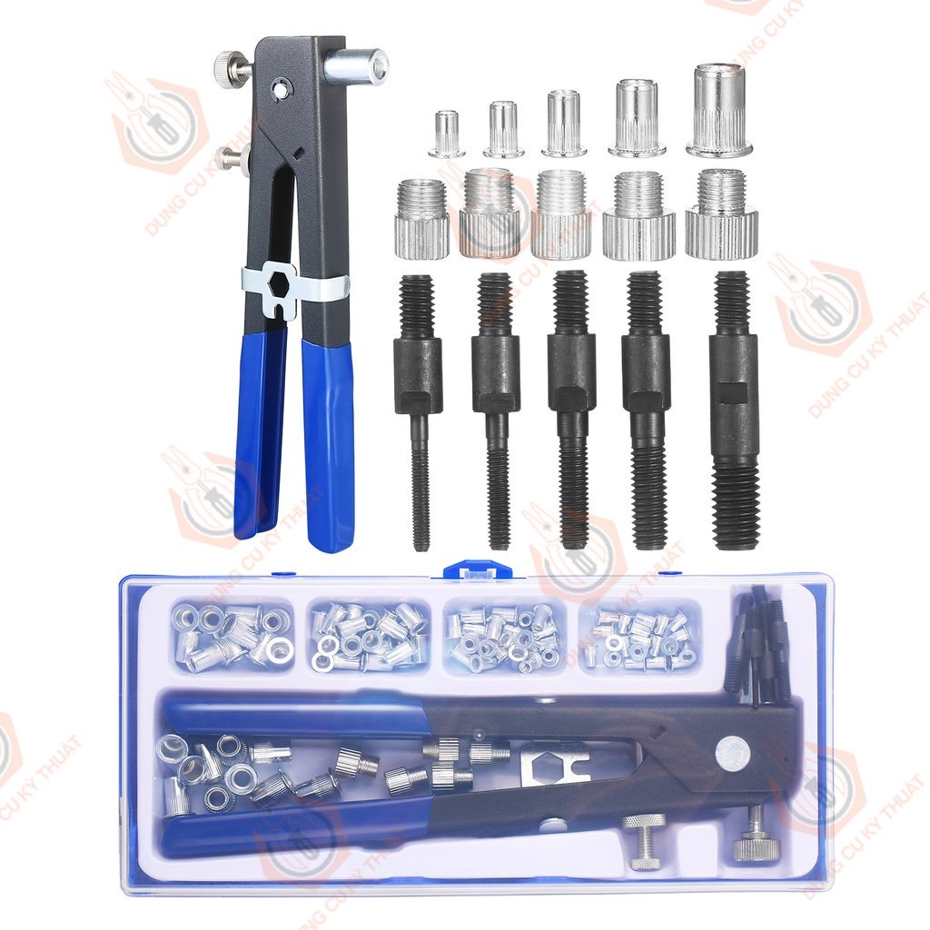 Kìm rút ốc tán, bộ 86 dụng cụ gồm đai ốc, đinh tán hệ mét và cờ lê loại m3 m4 m5 m6 m8 _