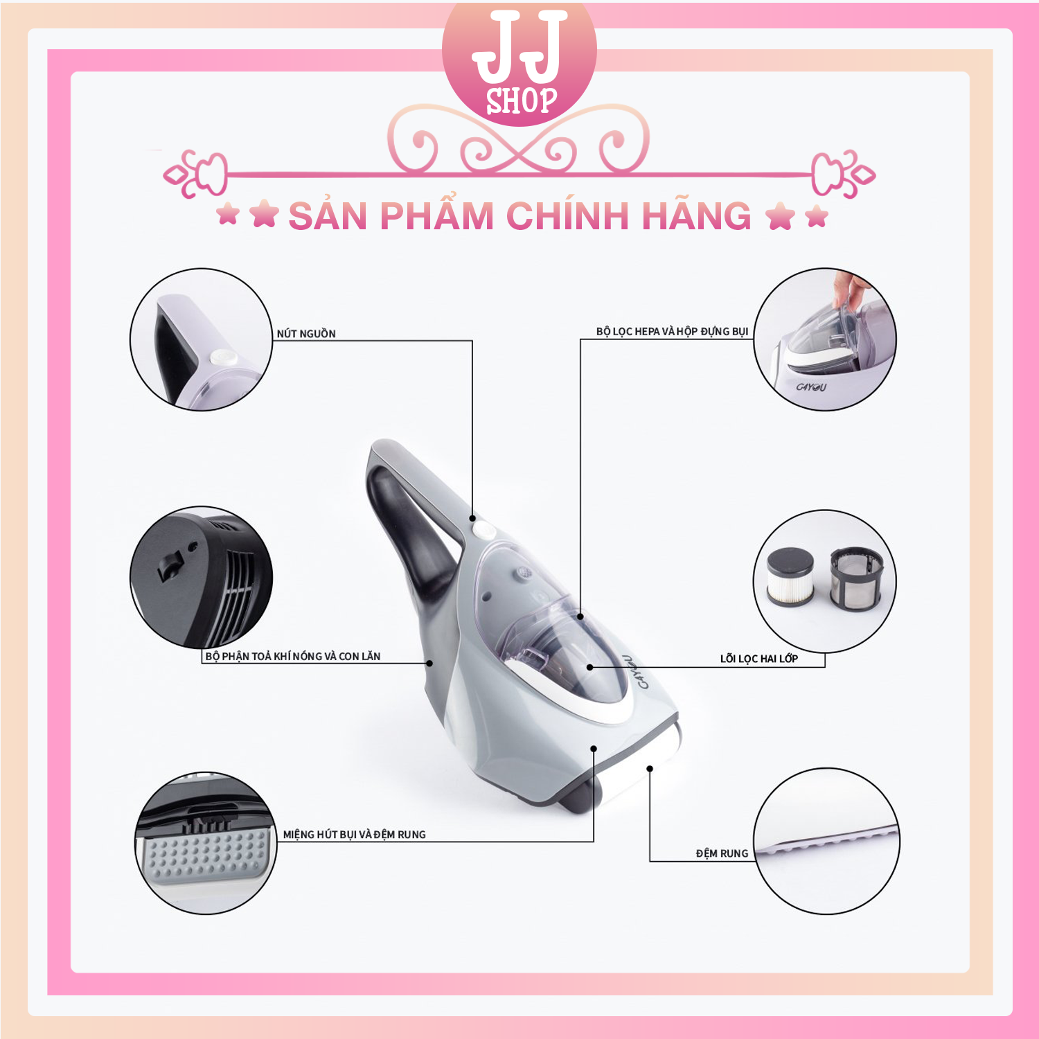 Máy Hút Bụi Nệm Diệt Khuẩn Cầm Tay ASTER Hàn Quốc