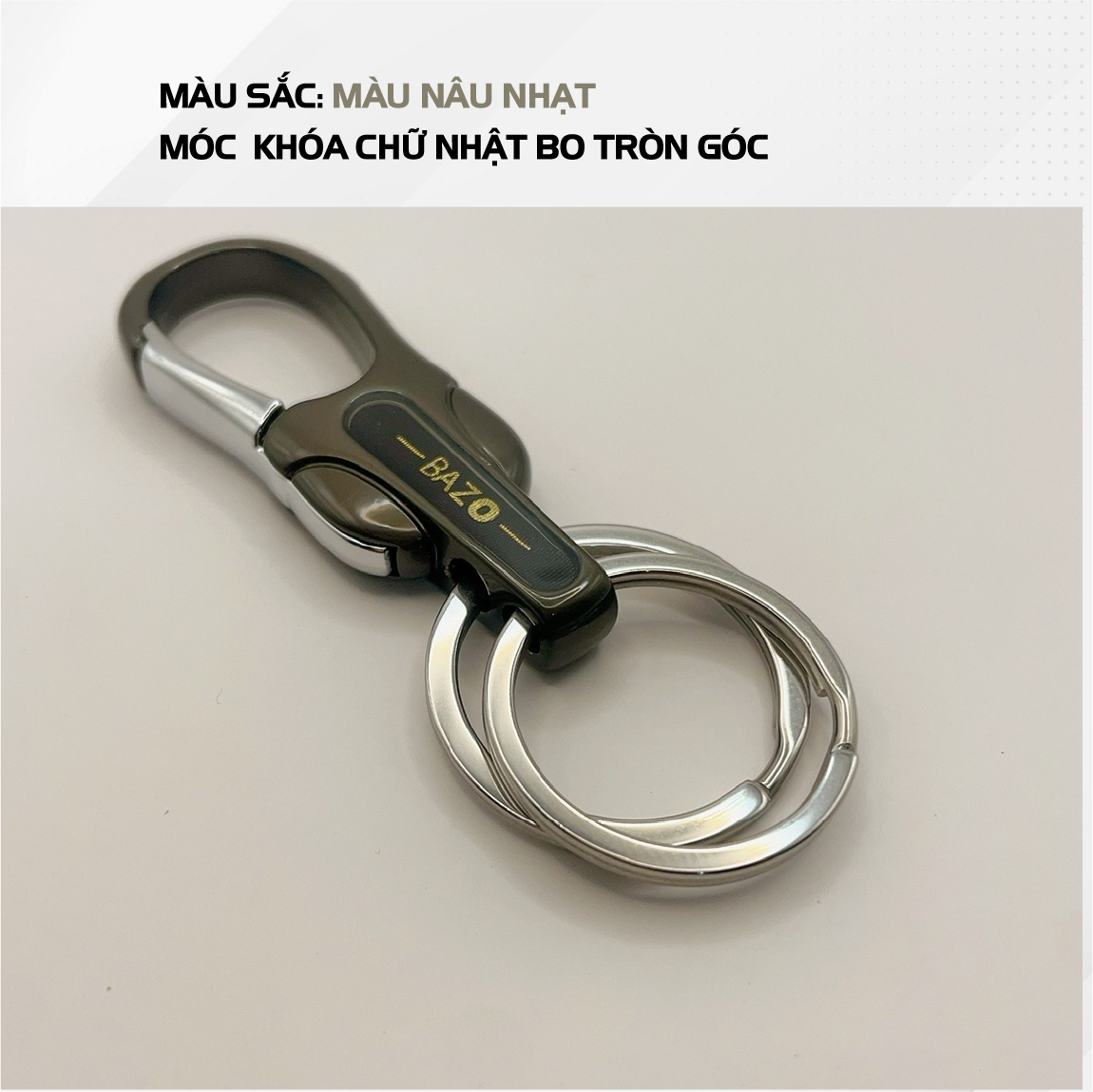 Móc Khoá Ô tô, Xe máy Cao Cấp BAZO B2328